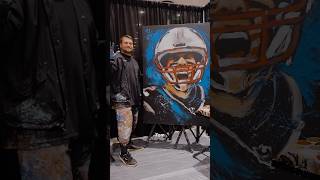 Painting Tom Brady LIVE in 12 minutes‼️ Who should I paint next⁉️