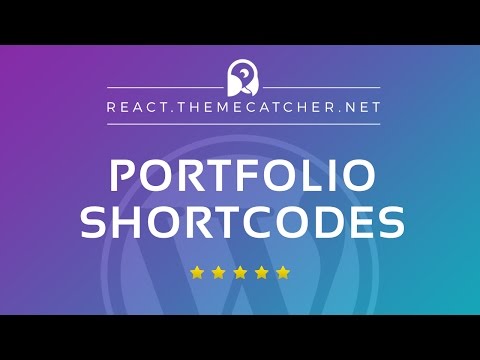 React WordPress - Add or edit Portfolio Shortcodes