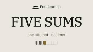 Ponderanda — Daily Math Puzzle App for Adults | No Timer