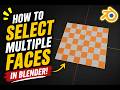 How to select alternate faces in Blender!!! [32 SECONDS]