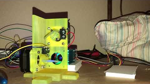 Project Galvo: Grbl based laser engraver, homing cycle