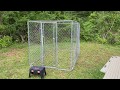 Building a chicken coop out of a chain link dog kennel pen