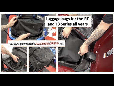 Luggage bags - Can Am Spyder - RT and F3 series - All years - The Spyder  Shop - YouTube