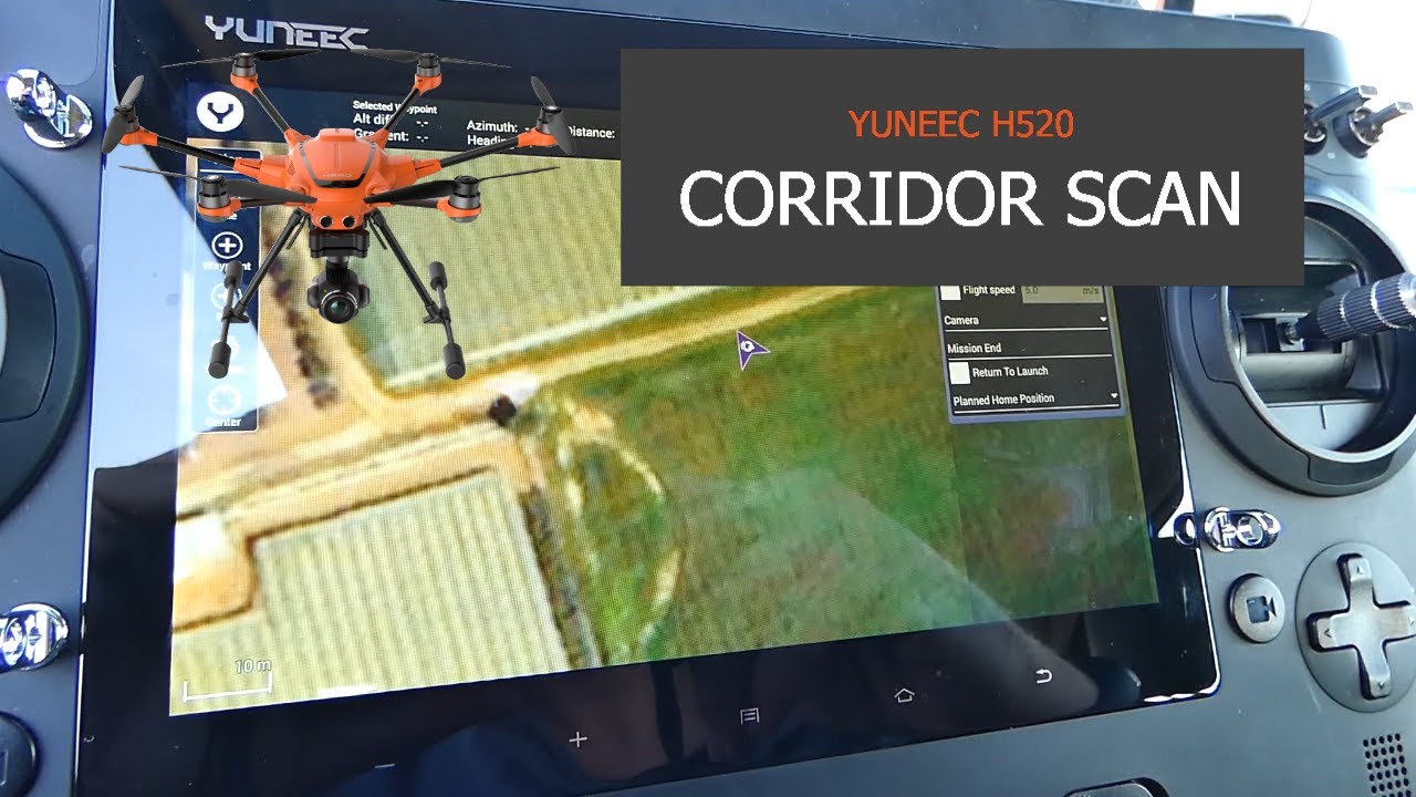 Yuneec H 520 - Corridor Scan - YouTube