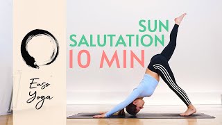 10 MIN DYNAMIC Sun Salutation Flow I Enso Yoga #3 I Nicole Deutrich