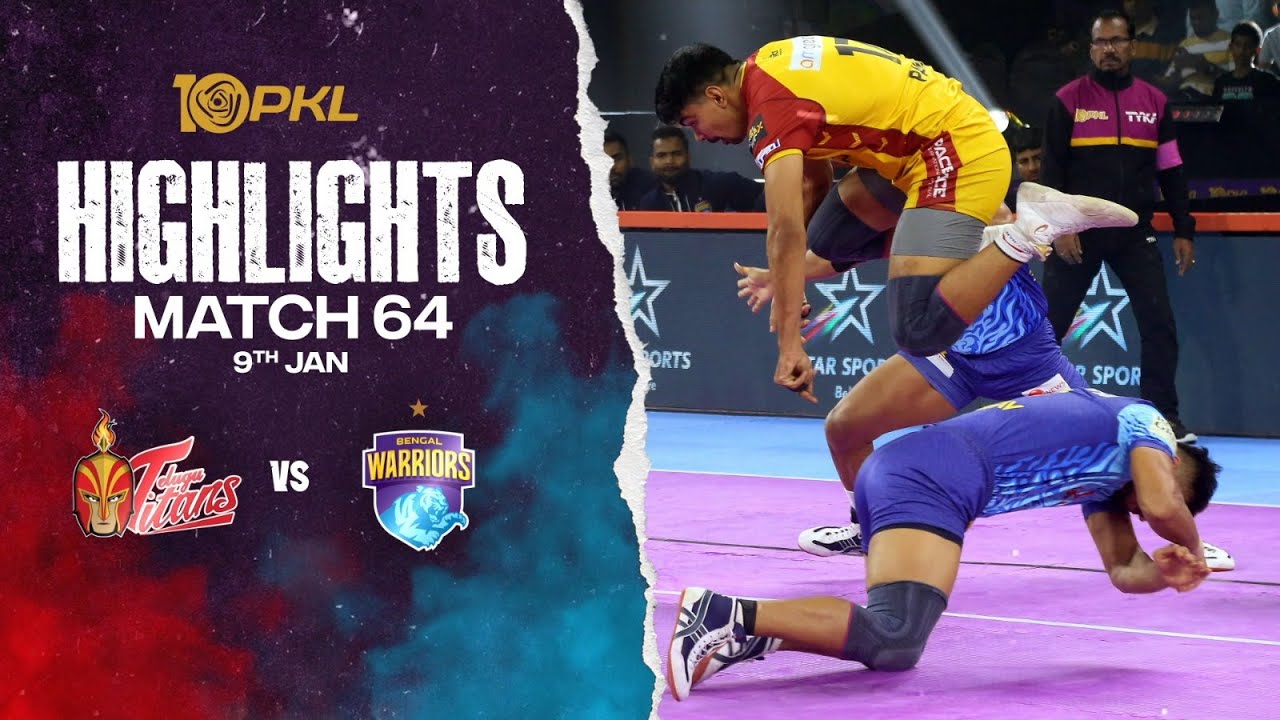 Match Highlights Telugu Titans vs Bengal Warriors January 9 PKL