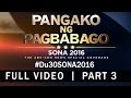 President Duterte's SONA 2016 speech (Part 3/3)