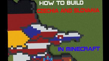 Czechia and Slovakia-Regular Scale Tutorials-World Flag Map in Minecraft-Part 13