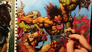 Copying Simon Bisley Again - Painting Study - Slaine - The Horned God