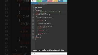 Famous hollow mirrored right triangle star pattern in c #short Profile