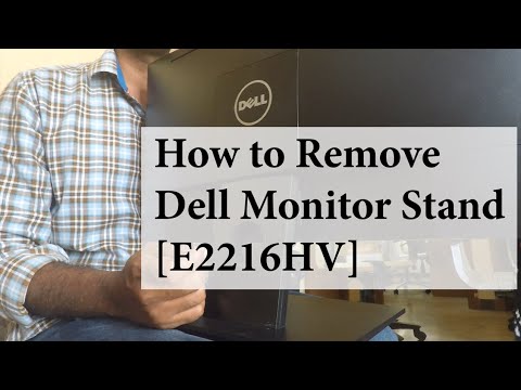 How to Remove Dell Monitor Stand [E2216HV Model]