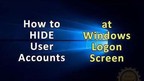 How to Hide User Accounts (ALL WINDOWS) I 2020