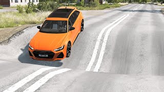 Cars Vs Massive Potholes #7 – Beamng.drive