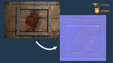 How to make a normal map from an image for free – Blender 3.6 #materials #textures #normalmap