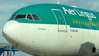 A little Dublin Airport plane spotting and EI Flight #105 highlights Dublin to JFK. 7/29/23