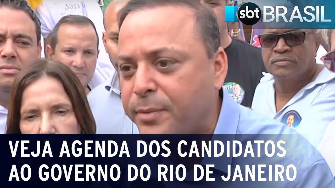Veja agenda dos candidatos ao Governo do Rio de Janeiro | SBT Brasil (26/08/22)