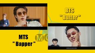 BTS " Butter " Mv parody by MTS " Bapper " versi MTS