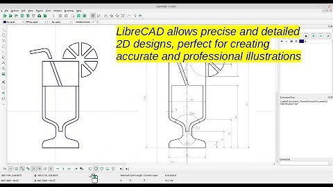 How to Draw a Lemon Juice Glass in 2D using LibreCAD - Step-by-Step Tutorial