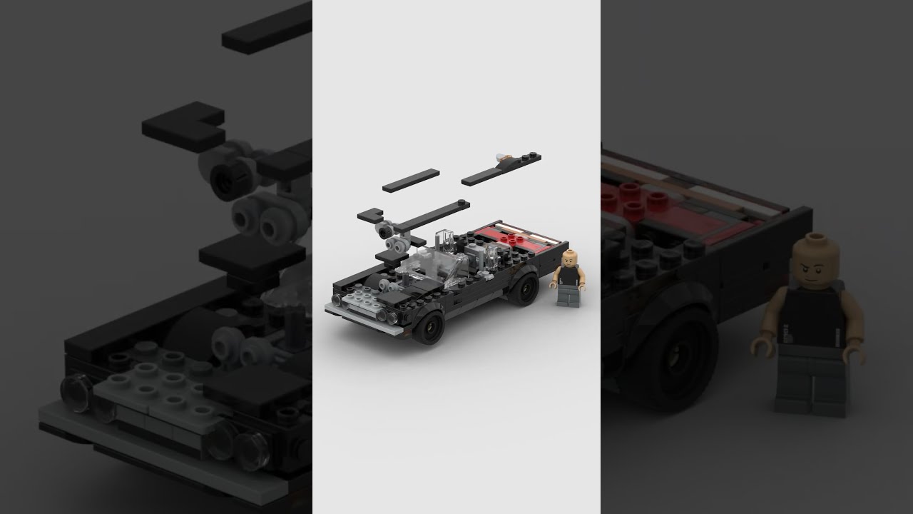 LEGO Speed Champions Fast Furious 1970 Dodge Charger Build 