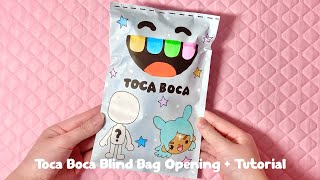 🩵paper diy🩵 TOCA BOCA Blind Bags Opening | tutorial | ASMR | applefrog