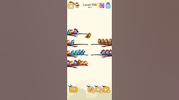 Bird sort color game level 708 #games #leveldesign #gamedesign #gaming #gameartdesign