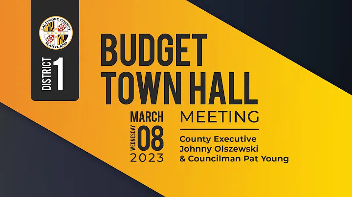 2023 Budget Town Hall - District 1