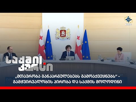 „მთავრობა განკარგულებებს გამოაქვეყნებს“ - გამჭვირვალობის პირობა და საქმის მოლოდინი;