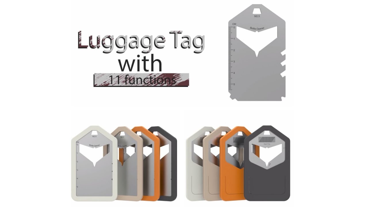 2023 New Design--Durable & Customizable Multi Functional Luggage Tag