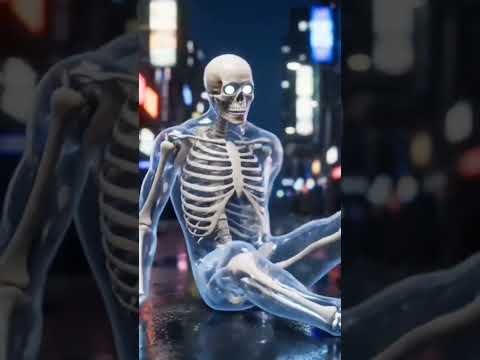 💀 Your Spine After Sitting Too Long | Viral Skeleton Short 🙏✨ #shor