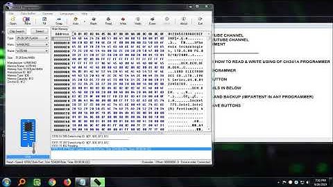 READ & WRITE USING OF CH341A PROGRAMMER