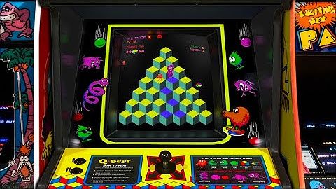 Q-Bert, Realistic Arcade Bezel with Reflective Shader by HyperSpaceMadness (Vertical & Tilted)