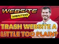 Trash Website A Little Too Plain? Website Mentor - Website Review