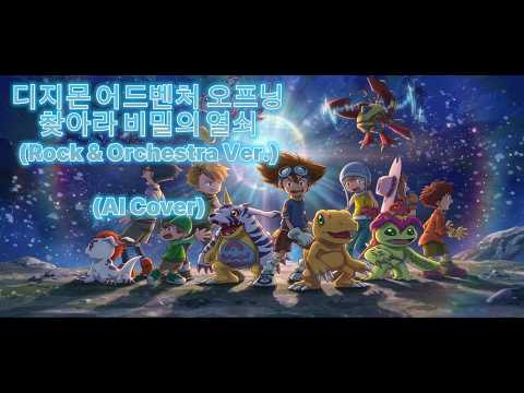 디지몬 어드벤처 오프닝 - 찾아라 비밀의 열쇠 (Rock & Orchestra Ver.) (AI Cover)