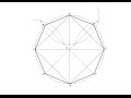 How to draw a regular octagon inscribed in a circle