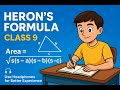 Heron’s Formula Class 9 | One‑Shot Full Chapter 🔥 + Tricks & PYQs