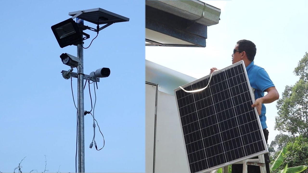 ต่อโซล่าเซลล์สำหรับกล้องไร้สาย  Solar cell for IP-Cam