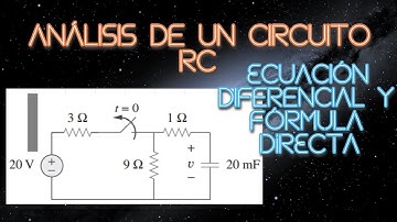 Circuitos eléctricos de primer orden: Análisis de interruptor en un circuito RC