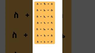 የ ለ፣መ፣ረ፣ሰ፣ሸ፣ቀ፣በ፣ቨ፣ተ፣ቸ ቤተሰቦች(ዘሮች) አፈጣጠር