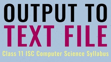 Java Program to Output to Text File | ISC Computer Science Class 11
