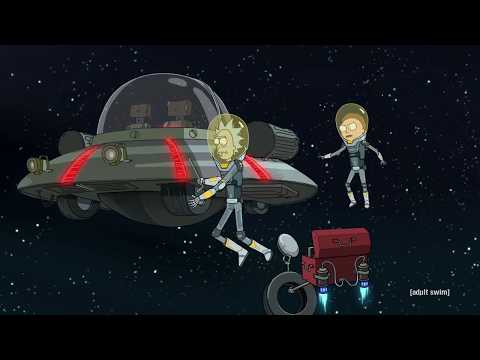 Morty get bitten by a space snake | Rick and Morty