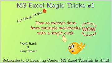 MS Excel magic trick | Part 1 | Copy data from Multiple sheets to one sheet with a click
