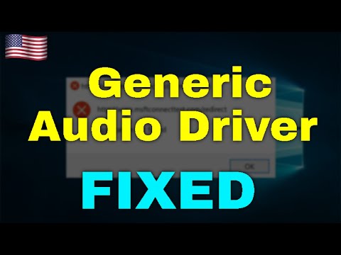 How to Fix Generic Audio Driver Windows 11