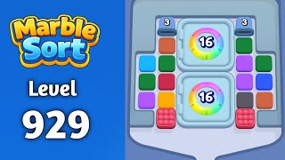 Marble sort Level 929 solution gameplay 