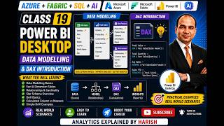 Microsoft Fabric End-to-End Course | Class 19 | Power BI Data Modelling & DAX Introduction