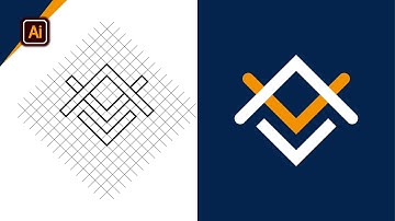 How to Design Modern Logo with Grid System | Adobe Illustrator Tutorial