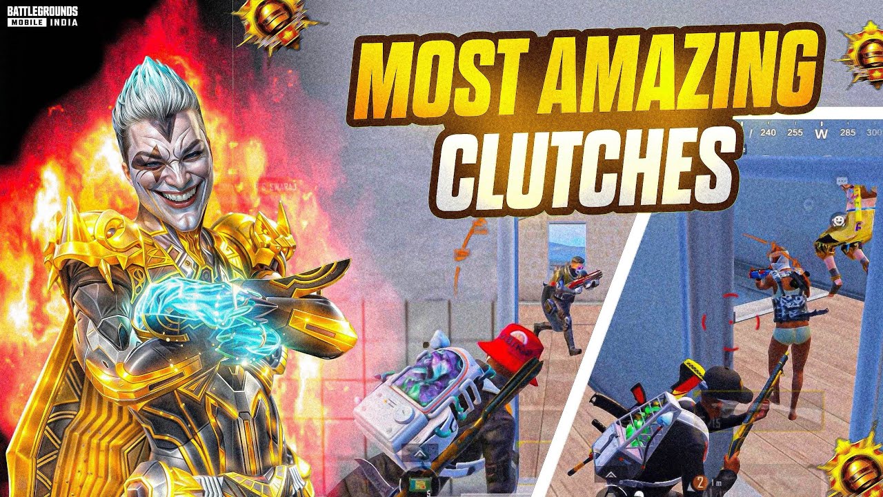 MOST AMAZING CLUTCHES | 5 FINGER PLAYER | BGMI - PUBG MOBILE ☠️ - YouTube