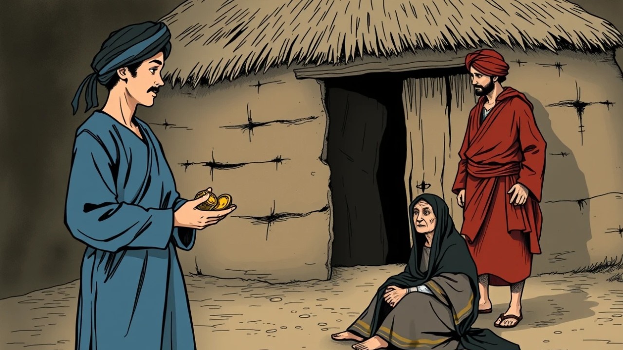 قصة الشاب الفقير الذي باع أمه العجوز من أجل الذهب، لكن القدر أعدّ له نهاية صادمة