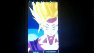 Dragon Ball Z android live wallpaper"Gohan ssj2" screenshot 3