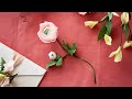 Make a paper flower ranunculus - DIY by Søstrene Grene