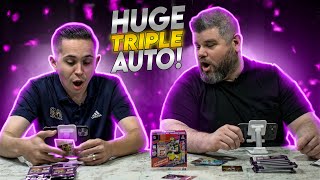 We Pulled This NICE Triple Auto From Elite Football! 🤯 Box Battle VS @LootboxTVreviews